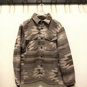 NWOT Men's Jachs New York Heavyweight Fleece Lined Shirt Jacket Coat, Brown Med